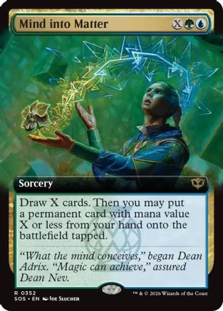Mind into Matter (Extended Art) (SOS-352) - Secrets of Strixhaven Foil - Secrets of Strixhaven - Card Brawlers | Quebec | Canada |