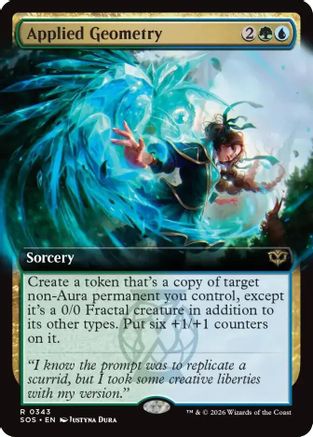 Applied Geometry (Extended Art) (SOS-343) - Secrets of Strixhaven Foil - Secrets of Strixhaven - Card Brawlers | Quebec | Canada |