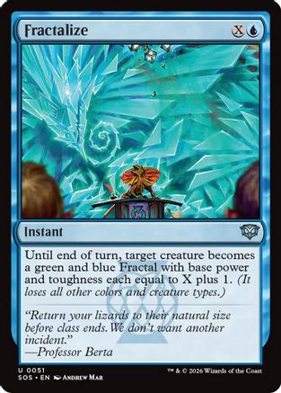 Fractalize (SOS-051) - Secrets of Strixhaven - Secrets of Strixhaven - Card Brawlers | Quebec | Canada |