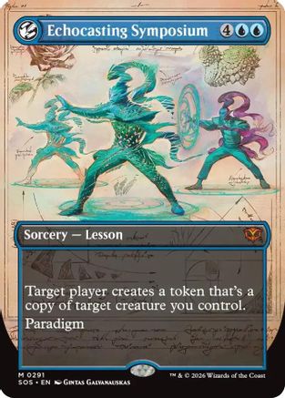 Echocasting Symposium (Borderless) (SOS-291) - Secrets of Strixhaven Foil - Secrets of Strixhaven - Card Brawlers | Quebec | Canada |
