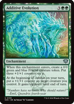 Additive Evolution (SOS-139) - Secrets of Strixhaven Foil - Secrets of Strixhaven - Card Brawlers | Quebec | Canada |