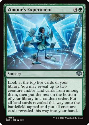Zimone's Experiment (SOS-169) - Secrets of Strixhaven Foil - Secrets of Strixhaven - Card Brawlers | Quebec | Canada |