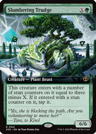 Slumbering Trudge (Extended Art) (SOS-341) - Secrets of Strixhaven Foil - Secrets of Strixhaven - Card Brawlers | Quebec | Canada |