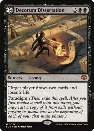 Decorum Dissertation (SOS-078) - Secrets of Strixhaven Foil - Secrets of Strixhaven - Card Brawlers | Quebec | Canada |