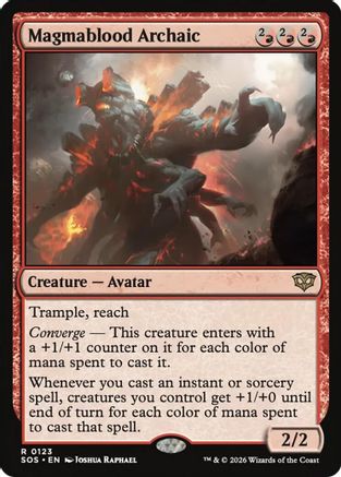 Magmablood Archaic (SOS-123) - Secrets of Strixhaven Foil - Secrets of Strixhaven - Card Brawlers | Quebec | Canada |