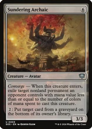 Sundering Archaic (SOS-003) - Secrets of Strixhaven - Secrets of Strixhaven - Card Brawlers | Quebec | Canada |
