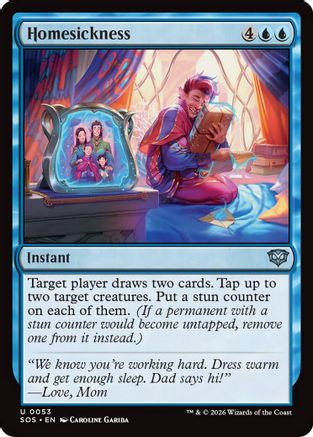 Homesickness (SOS-053) - Secrets of Strixhaven Foil - Secrets of Strixhaven - Card Brawlers | Quebec | Canada |