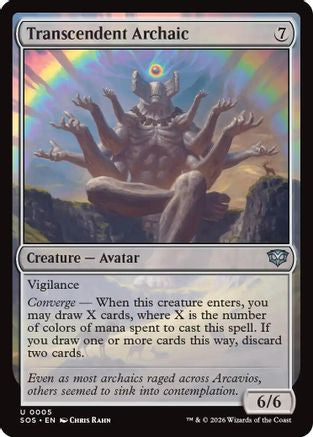 Transcendent Archaic (SOS-005) - Secrets of Strixhaven - Secrets of Strixhaven - Card Brawlers | Quebec | Canada |