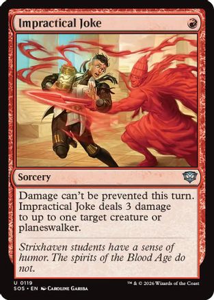 Impractical Joke (SOS-119) - Secrets of Strixhaven Foil - Secrets of Strixhaven - Card Brawlers | Quebec | Canada |