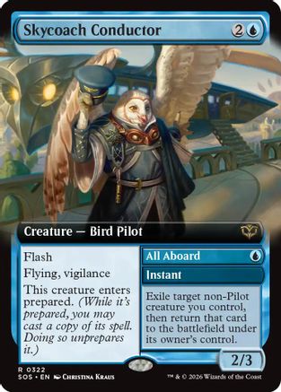 Skycoach Conductor (Extended Art) (SOS-322) - Secrets of Strixhaven Foil - Secrets of Strixhaven - Card Brawlers | Quebec | Canada |