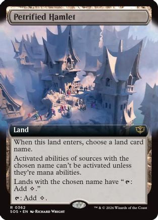 Petrified Hamlet (Extended Art) (SOS-362) - Secrets of Strixhaven Foil - Secrets of Strixhaven - Card Brawlers | Quebec | Canada |