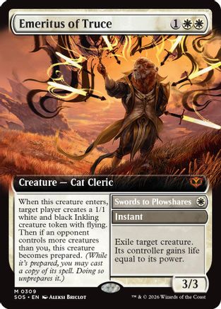 Emeritus of Truce (Extended Art) (SOS-309) - Secrets of Strixhaven - Secrets of Strixhaven - Card Brawlers | Quebec | Canada |