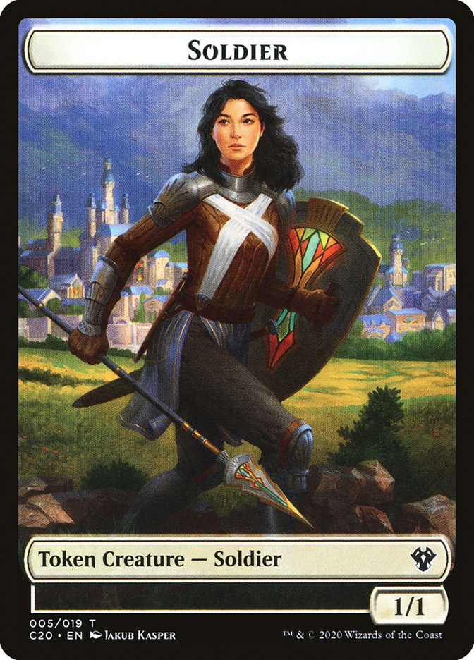 Human Soldier (005) // Drake Double-Sided Token [Commander 2020 Tokens] - Magic: The Gathering - Card Brawlers | Quebec | Canada |