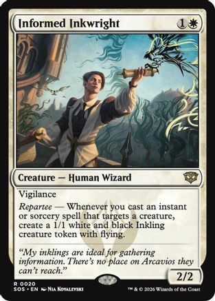 Informed Inkwright (SOS-020) - Secrets of Strixhaven Foil - Secrets of Strixhaven - Card Brawlers | Quebec | Canada |