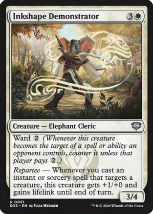 Inkshape Demonstrator (SOS-021) - Secrets of Strixhaven - Secrets of Strixhaven - Card Brawlers | Quebec | Canada |