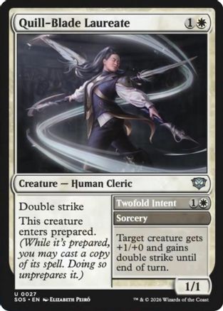 Quill-Blade Laureate (SOS-027) - Secrets of Strixhaven Foil - Secrets of Strixhaven - Card Brawlers | Quebec | Canada |