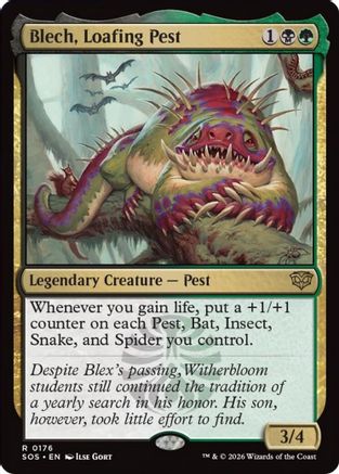 Blech, Loafing Pest (SOS-176) - Secrets of Strixhaven - Secrets of Strixhaven - Card Brawlers | Quebec | Canada |