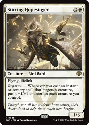 Stirring Hopesinger (SOS-035) - Secrets of Strixhaven - Secrets of Strixhaven - Card Brawlers | Quebec | Canada |