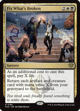 Fix What's Broken (SOS-188) - Secrets of Strixhaven - Secrets of Strixhaven - Card Brawlers | Quebec | Canada |