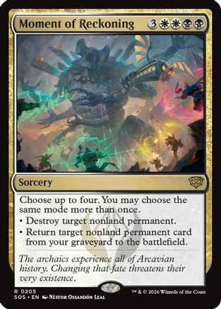 Moment of Reckoning (SOS-205) - Secrets of Strixhaven Foil - Secrets of Strixhaven - Card Brawlers | Quebec | Canada |