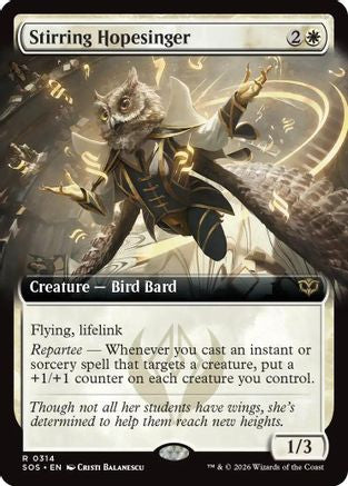 Stirring Hopesinger (Extended Art) (SOS-314) - Secrets of Strixhaven Foil - Secrets of Strixhaven - Card Brawlers | Quebec | Canada |