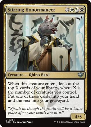 Stirring Honormancer (SOS-234) - Secrets of Strixhaven - Secrets of Strixhaven - Card Brawlers | Quebec | Canada |