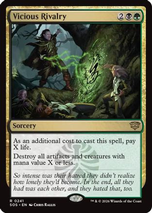 Vicious Rivalry (SOS-241) - Secrets of Strixhaven Foil - Secrets of Strixhaven - Card Brawlers | Quebec | Canada |
