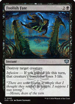 Foolish Fate (SOS-083) - Secrets of Strixhaven Foil - Secrets of Strixhaven - Card Brawlers | Quebec | Canada |