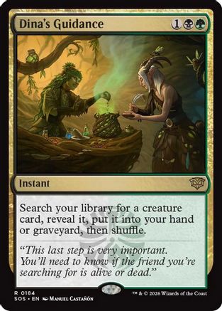 Dina's Guidance (SOS-184) - Secrets of Strixhaven - Secrets of Strixhaven - Card Brawlers | Quebec | Canada |