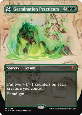 Germination Practicum (Borderless) (SOS-296) - Secrets of Strixhaven Foil - Secrets of Strixhaven - Card Brawlers | Quebec | Canada |