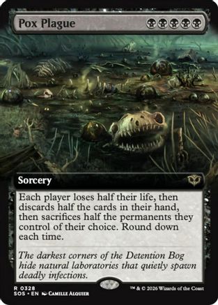 Pox Plague (Extended Art) (SOS-328) - Secrets of Strixhaven Foil - Secrets of Strixhaven - Card Brawlers | Quebec | Canada |