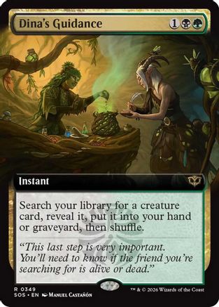 Dina's Guidance (Extended Art) (SOS-349) - Secrets of Strixhaven Foil - Secrets of Strixhaven - Card Brawlers | Quebec | Canada |