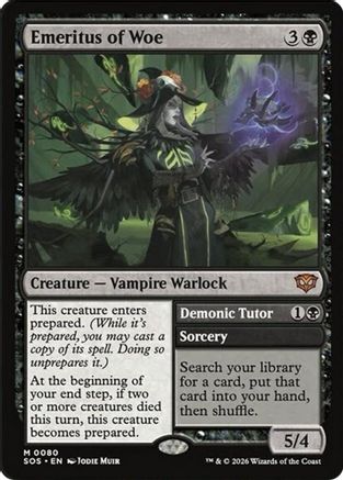 Emeritus of Woe (SOS-080) - Secrets of Strixhaven - Secrets of Strixhaven - Card Brawlers | Quebec | Canada |