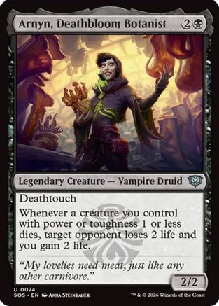 Arnyn, Deathbloom Botanist (SOS-074) - Secrets of Strixhaven Foil - Secrets of Strixhaven - Card Brawlers | Quebec | Canada |