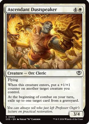 Ascendant Dustspeaker (SOS-008) - Secrets of Strixhaven Foil - Secrets of Strixhaven - Card Brawlers | Quebec | Canada |
