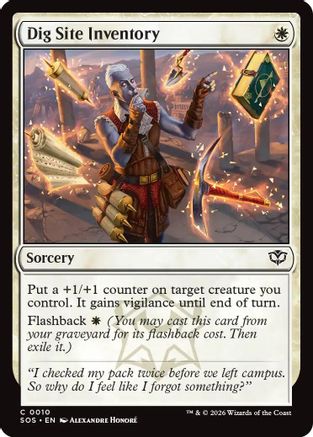 Dig Site Inventory (SOS-010) - Secrets of Strixhaven - Secrets of Strixhaven - Card Brawlers | Quebec | Canada |