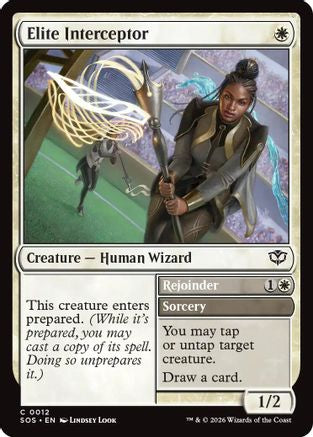 Elite Interceptor (SOS-012) - Secrets of Strixhaven - Secrets of Strixhaven - Card Brawlers | Quebec | Canada |