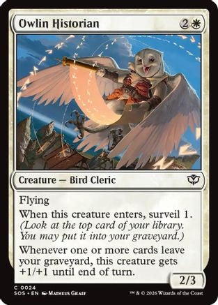 Owlin Historian (SOS-024) - Secrets of Strixhaven - Secrets of Strixhaven - Card Brawlers | Quebec | Canada |