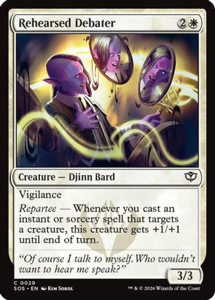 Rehearsed Debater (SOS-029) - Secrets of Strixhaven Foil - Secrets of Strixhaven - Card Brawlers | Quebec | Canada |