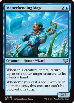Matterbending Mage (SOS-059) - Secrets of Strixhaven Foil - Secrets of Strixhaven - Card Brawlers | Quebec | Canada |