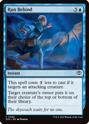 Run Behind (SOS-066) - Secrets of Strixhaven - Secrets of Strixhaven - Card Brawlers | Quebec | Canada |