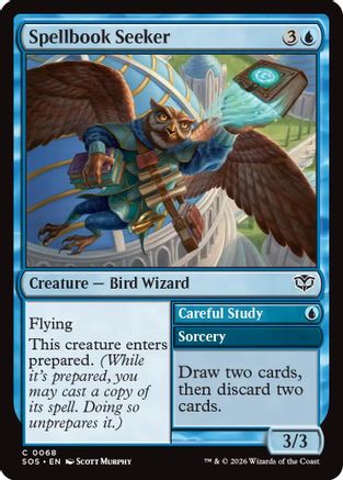 Spellbook Seeker (SOS-068) - Secrets of Strixhaven Foil - Secrets of Strixhaven - Card Brawlers | Quebec | Canada |
