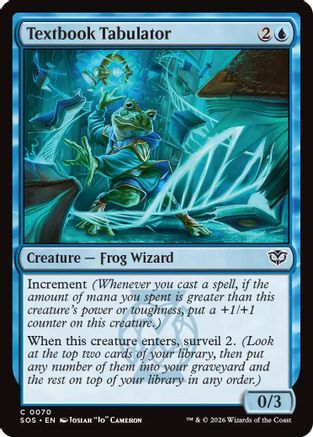 Textbook Tabulator (SOS-070) - Secrets of Strixhaven Foil - Secrets of Strixhaven - Card Brawlers | Quebec | Canada |