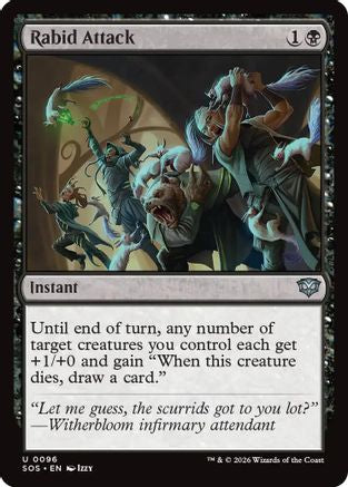 Rabid Attack (SOS-096) - Secrets of Strixhaven Foil - Secrets of Strixhaven - Card Brawlers | Quebec | Canada |