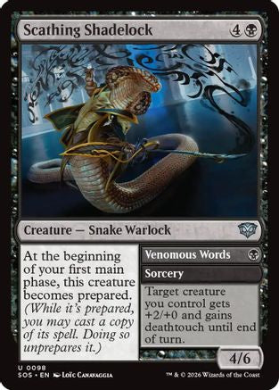 Scathing Shadelock (SOS-098) - Secrets of Strixhaven Foil - Secrets of Strixhaven - Card Brawlers | Quebec | Canada |