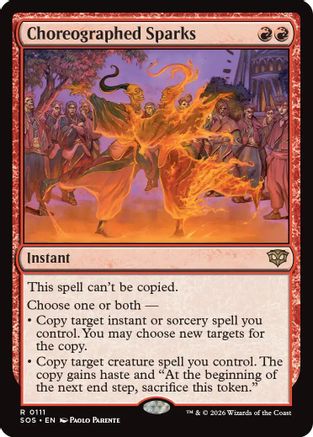 Choreographed Sparks (SOS-111) - Secrets of Strixhaven - Secrets of Strixhaven - Card Brawlers | Quebec | Canada |