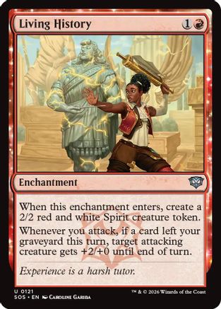 Living History (SOS-121) - Secrets of Strixhaven Foil - Secrets of Strixhaven - Card Brawlers | Quebec | Canada |