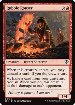 Rubble Rouser (SOS-128) - Secrets of Strixhaven - Secrets of Strixhaven - Card Brawlers | Quebec | Canada |