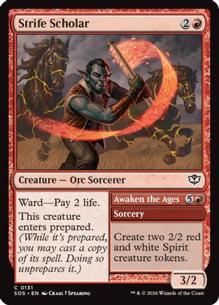 Strife Scholar (SOS-131) - Secrets of Strixhaven - Secrets of Strixhaven - Card Brawlers | Quebec | Canada |