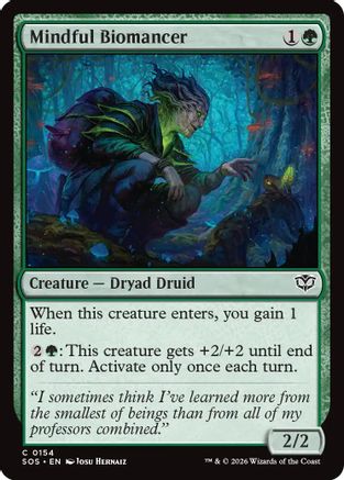 Mindful Biomancer (SOS-154) - Secrets of Strixhaven Foil - Secrets of Strixhaven - Card Brawlers | Quebec | Canada |